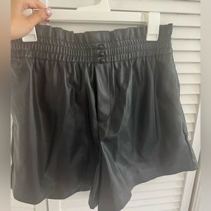 Zara Faux Leather Shorts